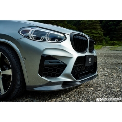 Spoiler Zderzaka Przedniego BMW X4 M [F98] Włókno Węglowe [Carbon] – 3DDesign [Dokładka Przód | Front Lip | Spojler | Karbon]