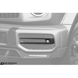 Listwy Wlotów Powietrza Zderzaka Przedniego Mercedes-Benz G & AMG [W463A] Włókno Węglowe [Carbon] Inferno "Light" - TOPCAR