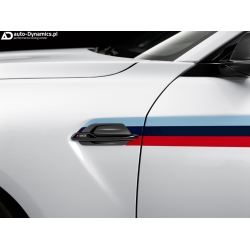 Osłony Ozdobne Przednich Błotników BMW M2 [F87] Czarny Połysk - BMW M Performance [Skrzela]