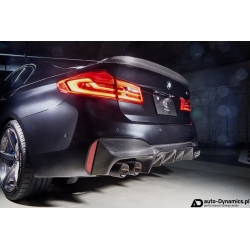 Dyfuzor Zderzaka Tylnego BMW M5 [F90] Włókno Węglowe [Carbon] – 3DDesign [Dokładka | Blenda | Spojler | Tuning]