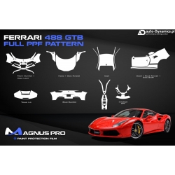 Folia Ochronna PPF Ferrari 488 GTB [Wykroje / Szablony / Instalacja] - Magnus Pro