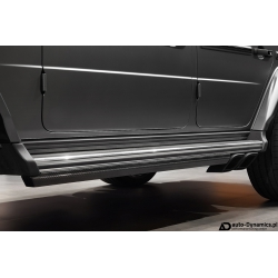 Listwy Progowe [Progi] Mercedes-Benz G63 AMG [W463A] Włókno Węglowe [Carbon] - Larte Design [Spojler Progowe | Dokładki Progów]