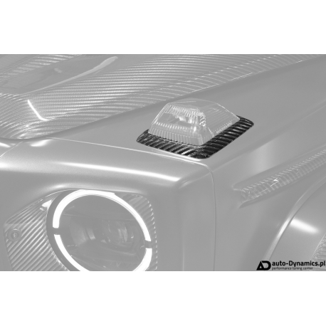 Obudowy Kierunkowskazów Przednich Mercedes-Benz G & AMG [W463A] Włókno Węglowe [Carbon] Inferno "Light" - TOPCAR