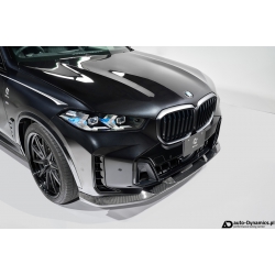 Spoiler Zderzaka Przedniego BMW X5 [G05 - LCI] Włókno Węglowe [Carbon] - 3DDesign [Spojler | Splitter | Front Lip]