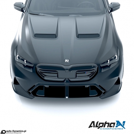 Spoiler Zderzaka Przedniego 2-Częściowy BMW M5 [G90 G99] Włókno Węglowe [Carbon] – Alpha-N