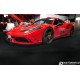 Splittery Centralne Zderzaka Przedniego Ferrari 458 [Speciale i Aperta] - Capristo [Włókno Węglowe - Carbon]