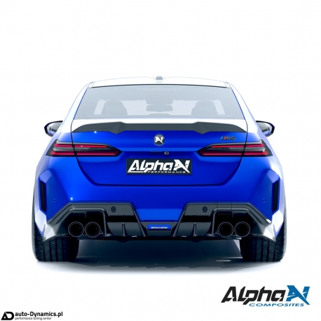 Dyfuzor Zderzaka Tylnego V2 BMW M5 [G90 G99] Włókno Węglowe [Carbon] – Alpha-N