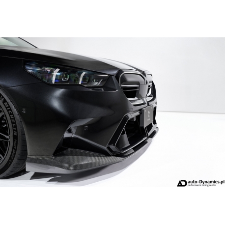 Spoiler Zderzaka Przedniego BMW M5 [G90 G99] Włókno Węglowe [Carbon] - 3DDesign [Spojler | Splitter | Front Lip]