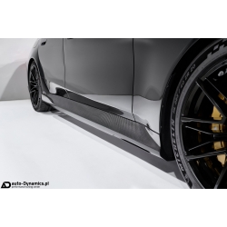 Listwy Progowe [Progi] BMW M5 [G90 G99] Włókno Węglowe [Carbon] - 3DDesign [Dokładki Progów | Karbon]