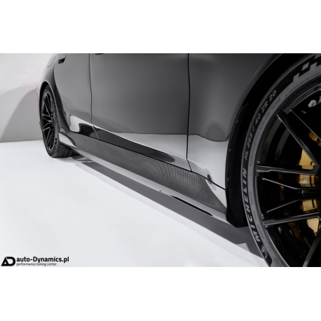 Listwy Progowe [Progi] BMW M5 [G90 G99] Włókno Węglowe [Carbon] - 3DDesign [Dokładki Progów | Karbon]