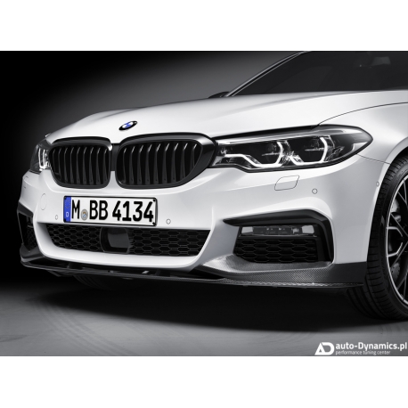 Spojler Zderzaka Przedniego BMW 5 [G30 G31] Włókno Węglowe [Carbon / Karbon] - BMW M Performance [Dokładka | Tuning]