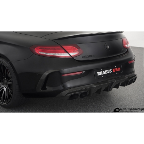 Spoilery Górne Zderzaka Tylnego Mercedes Benz C63 / S AMG [205] Włókno Węglowe [Carbon] - Brabus [Splittery | Tył | Karbon]