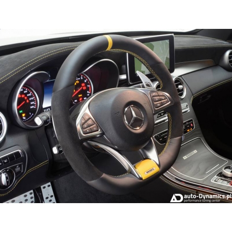 Aluminiowe Manetki Zmiany Biegów Mercedes Benz C63 / S AMG [205] - Brabus [Dźwignie Przełożeń | Łopatki Kierownicy]
