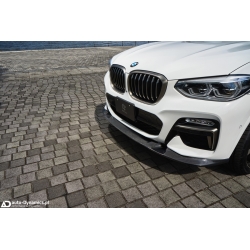 Spoiler Zderzaka Przedniego BMW X4 [G02] Włókno Węglowe [Carbon] – 3DDesign [Dokładka Przód | Front Lip | Spojler | Splitter]