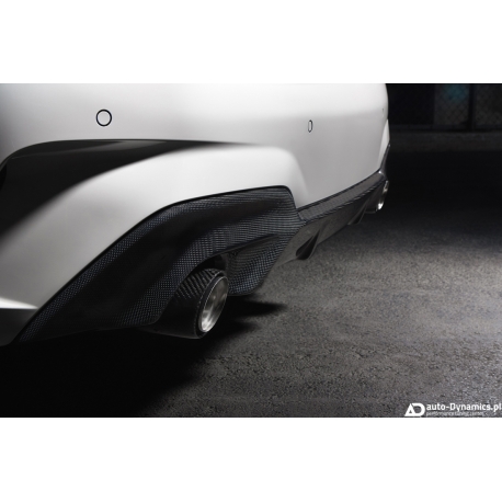 Dyfuzor Zderzaka Tylnego BMW 3 [G20 G21] Włókno Węglowe [Carbon] – 3DDesign [Dokładka Tył | Blenda | Spojler | Tuning | Karbon]